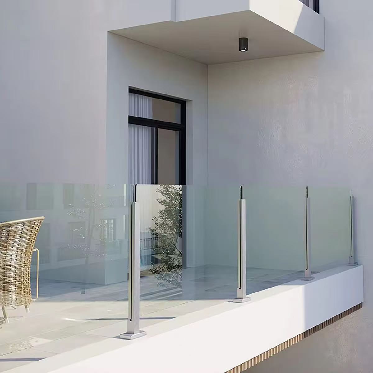 HDSAFE Outdoor Fence LED Light Railing System 1.2 KN/m Horizontal Thrust U Channel